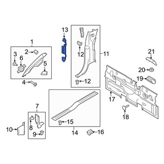 Ford OE - Right Door Hinge Cap