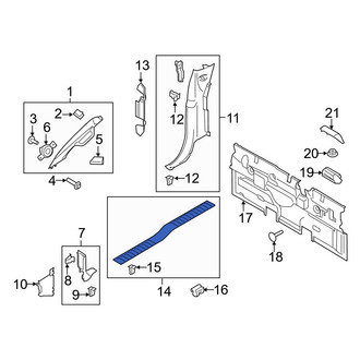 Ford OE - Left Door Sill Plate