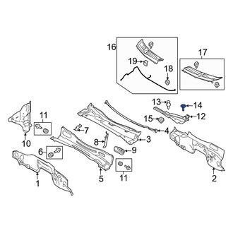 Ford OE - Cowl Extension Bolt