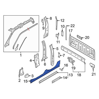 Ford OE - Left Inner Rocker Panel