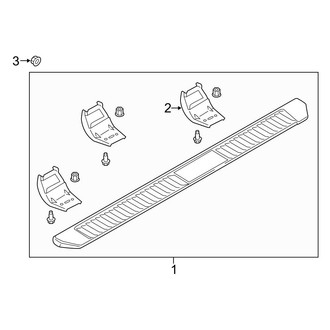 Ford OE - Cab - Running Board (Production, Platform), (Crew Cab)