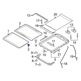 Ford OE - Front Sunroof Glass Screw