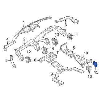 Ford OE - Right Console Air Vent