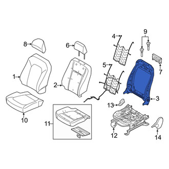 Ford OE - Front Right Seat Back Frame