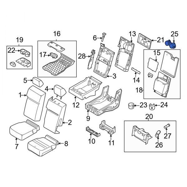 Seat Armrest Cup Holder