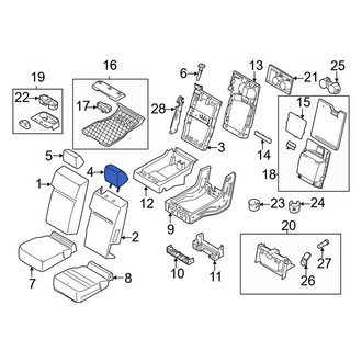 Ford OE - Front Center Headrest
