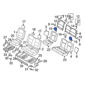 Ford OE - Front Center Headrest