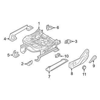 Ford OE - Seats & Tracks - Tracks & Components (Manual Seat), (Regular Cab / SuperCab / Crew Cab)