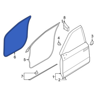 Ford OE - Front Right Inner Door Seal