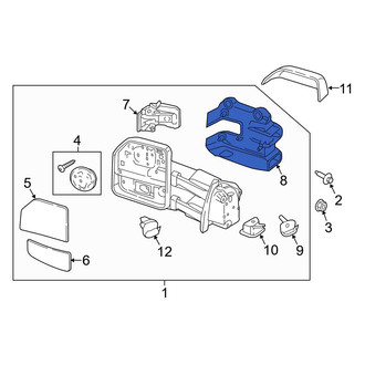 Ford OE - Front Right Outer Door Mirror Cover