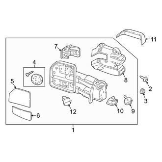 Ford OE - Front Door - Outside Mirrors (Manual Telescoping Power), (Regular Cab / SuperCab / Crew Cab)