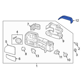 Ford OE - Front Right Lower Door Mirror Cover