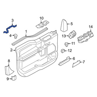 Ford OE - Front Left Door Interior Trim Panel Bracket