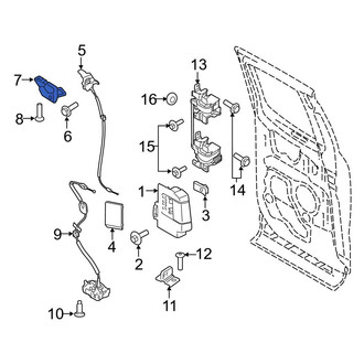 Ford OE - Rear Left Upper Door Lock Striker Plate