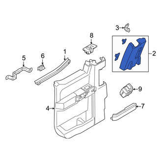 Ford OE - Rear Left Door Window Molding