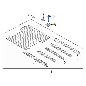 Ford OE - Rear Forward Body Mount Cushion Bolt
