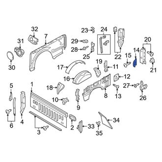 Ford OE - Rear Tie Down Hook