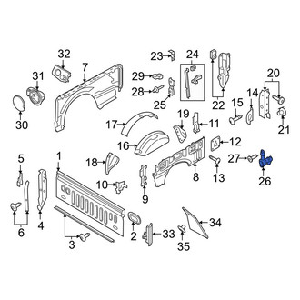 Ford OE - Rear Right Inner Tailgate Hinge