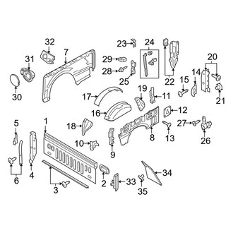 Ford OE - Pick Up Box - Front & Side Panels (8' Box), (Regular Cab / SuperCab / Crew Cab)