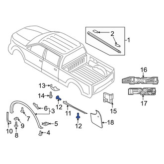 Ford OE - Sound Absorber Clip