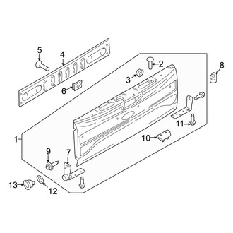 Ford OE - Tail Gate (W/O Flex Step), (Regular Cab / SuperCab / Crew Cab)