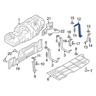 Ford OE - Rear Right Fuel Tank Skid Plate Bracket