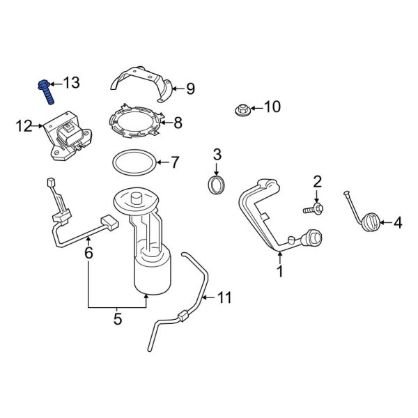 Fuel Pump Driver Module Bolt