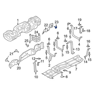 Ford OE - Fuel Tank Shield Clip