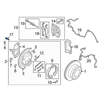 Ford OE - Disc Brake Caliper Anchor Plate Bolt