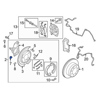 Ford OE - Rear Left Parking Brake Lever