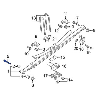 Ford OE - Front Leaf Spring Shackle Bolt