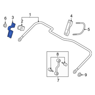 Ford OE - Suspension Stabilizer Bar Bracket
