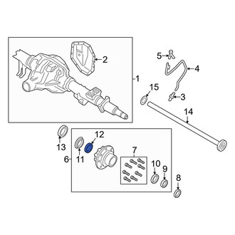 Ford OE - Rear Inner Wheel Bearing Race