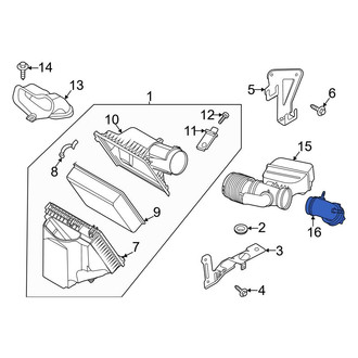 Ford OE - Front Engine Air Intake Hose