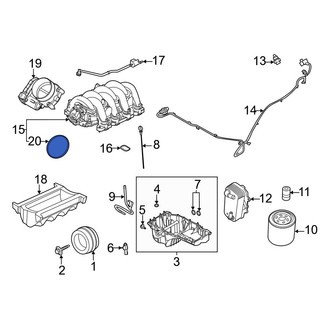 Ford OE - Fuel Injection Throttle Body Mounting Gasket