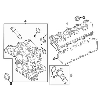Ford OE - Engine - Valve & Timing Covers (Regular Cab / SuperCab / Crew Cab 7.3L)