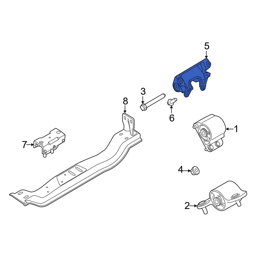 Ford OE LC3Z6031A Left Engine Mount Bracket