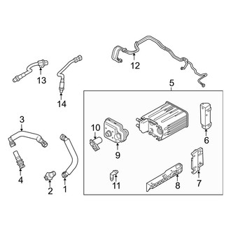 Ford OE - Emission System - Emission Components (Regular Cab / SuperCab / Crew Cab 7.3L)