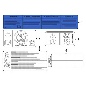 Ford OE - Tire Information Label