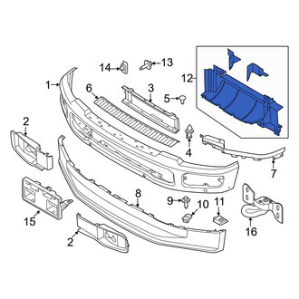 Ford OE - Front Lower Radiator Support Air Deflector