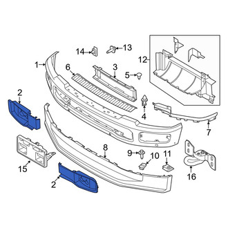 Ford OE - Front Right Tow Hook Cover