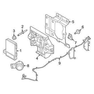 Ford OE - Front Bumper - Electrical Components (Regular Cab / SuperCab / Crew Cab)