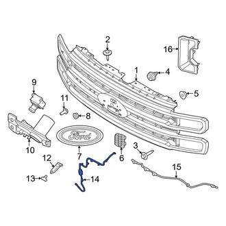 Ford OE - Front Headlight Washer Hose