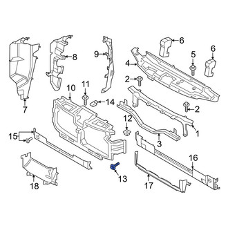 Ford OE - Lower Radiator Support Panel Bolt
