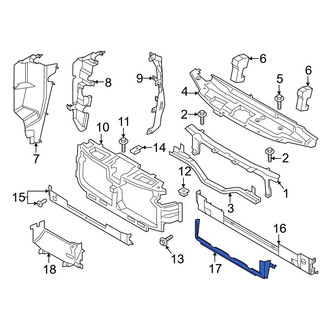 Ford OE - Front Lower Radiator Support Air Deflector