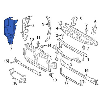 Ford OE - Front Left Outer Radiator Support Baffle