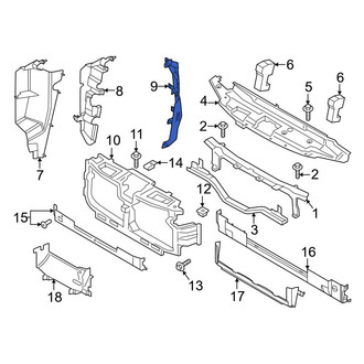 Ford OE - Front Left Inner Radiator Support Air Deflector