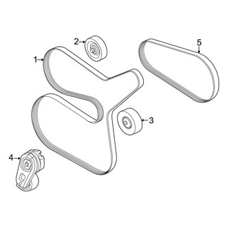 Ford OE - Cooling - Belts & Pulleys (Regular Cab / SuperCab / Crew Cab 6.8L)