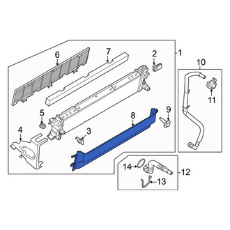 Ford OE - Front Radiator Support Baffle