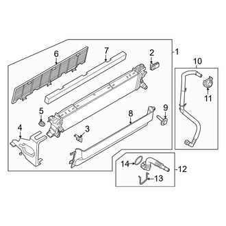 Ford OE - Cooling - Radiator & Components (Supplemental Radiator)